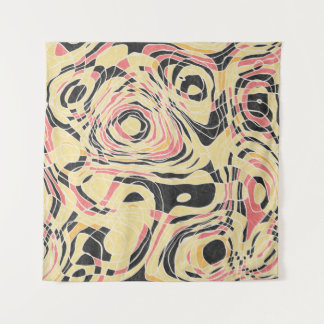 Abstract line geo pattern, topographical design. tapestry