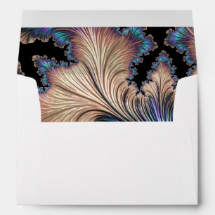 Abstract Lined Envelope With Return Address