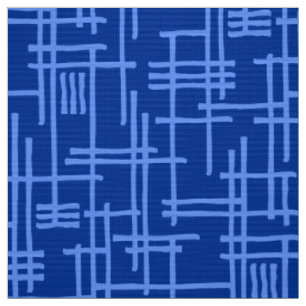 Abstract Lines 120923 - Baby Blue on Navy Blue Fabric