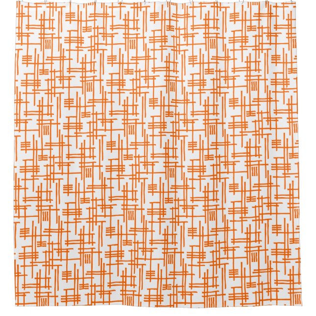 Abstract Lines 120923 - Orange on White (Front)
