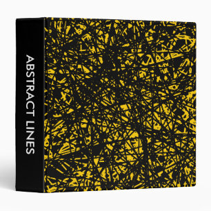 Abstract Lines 1.5in - Amber Binder