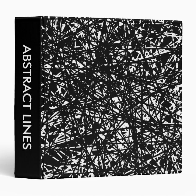 Abstract Lines 1.5in Binder (Front/Spine)