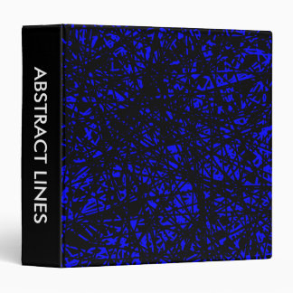 Abstract Lines 1.5in - Blue Binder