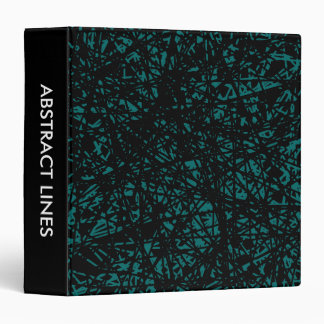 Abstract Lines 1.5in - Moss Green Binder