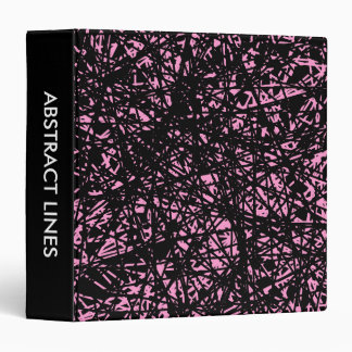 Abstract Lines 1.5in - Pink Binder
