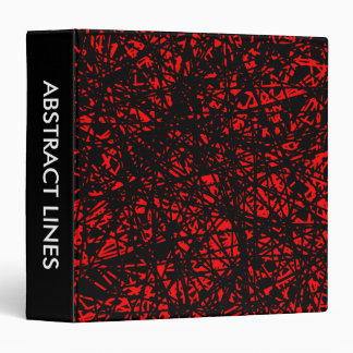 Abstract Lines 1.5in - Red Binder