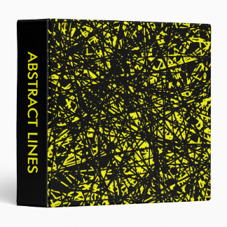 Abstract Lines 1.5in - Yellow Binder