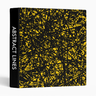 Abstract Lines 1in - Amber Binder