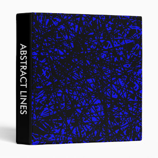 Abstract Lines 1in - Blue Binder