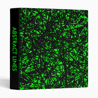 Abstract Lines 1in - Green Binder