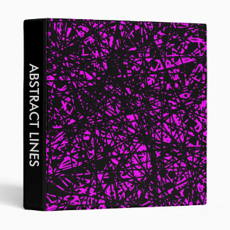 Abstract Lines 1in - Magenta Binder