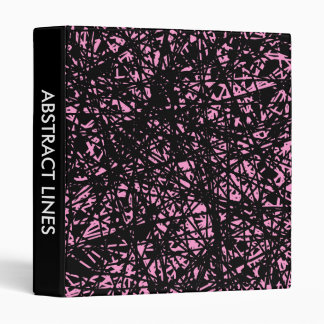 Abstract Lines 1in - Pink Binder
