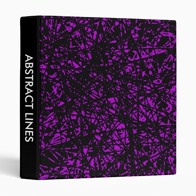 Abstract Lines 1in - Purple Binder (Front/Spine)