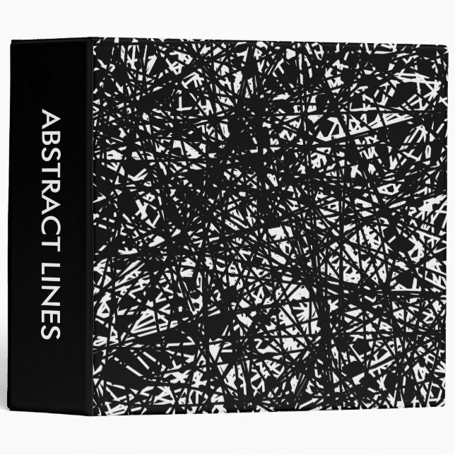 Abstract Lines 2.0in Binder (Front/Spine)