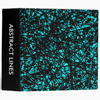 Abstract Lines 2.0in - Cyan Binder