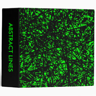 Abstract Lines 2.0in - Green Binder