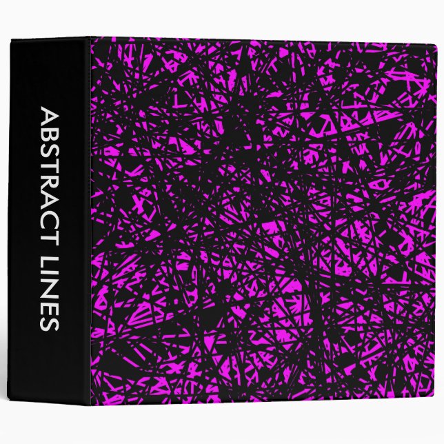 Abstract Lines 2.0in - Magenta Binder (Front/Spine)