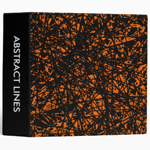 Abstract Lines 2.0in - Orange Binder