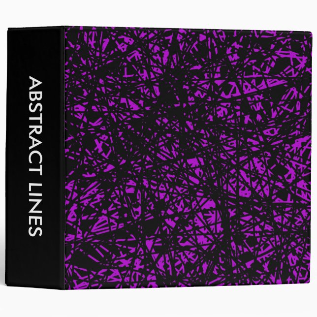 Abstract Lines 2.0in - Purple Binder (Front/Spine)