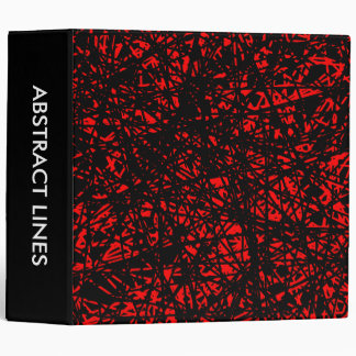 Abstract Lines 2.0in - Red Binder
