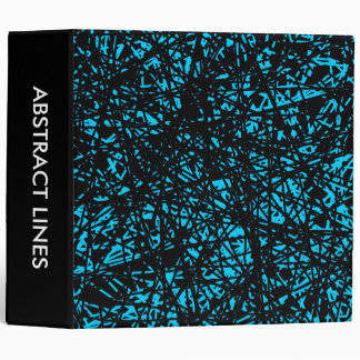 Abstract Lines 2.0in - Sky Blue Binder