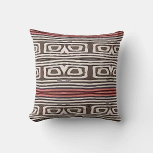 Abstract Lines and Eyes Throw Pillow