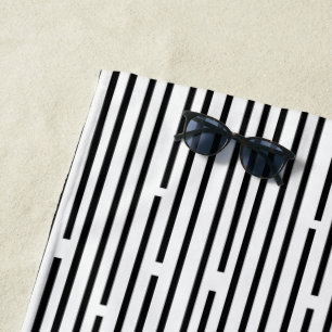 Abstract lines and Rectangles Beach Towel