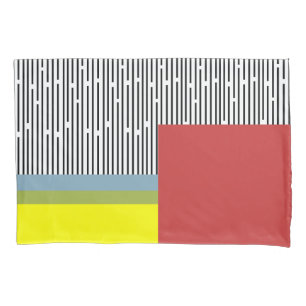 Abstract lines and Rectangles Pillowcase