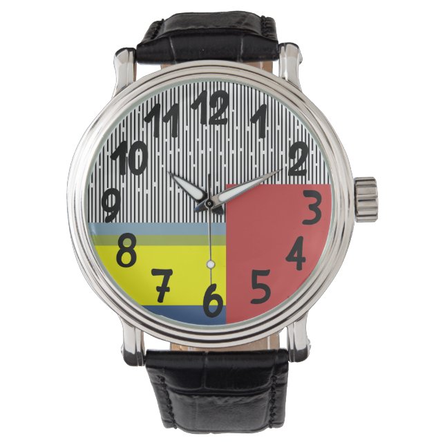 Abstract lines and Rectangles  Watch (Front)