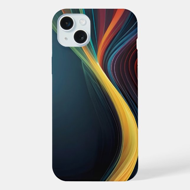 Abstract lines art pattern iPhone case (Back)