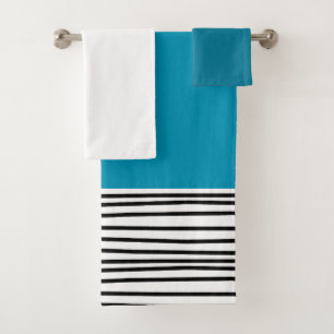 Abstract Lines Bath Towel Set