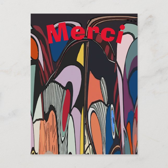 Abstract Lines , edit text Postcard (Front)