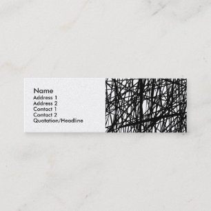Abstract Lines - Gold Mini Business Card