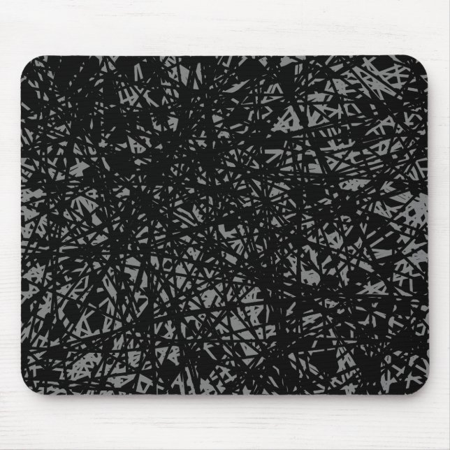 Abstract Lines - Grey Mouse Pad (Front)