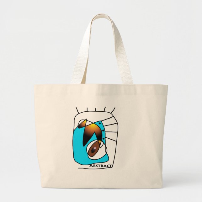 Abstract Lines Large Tote Bag (Front)
