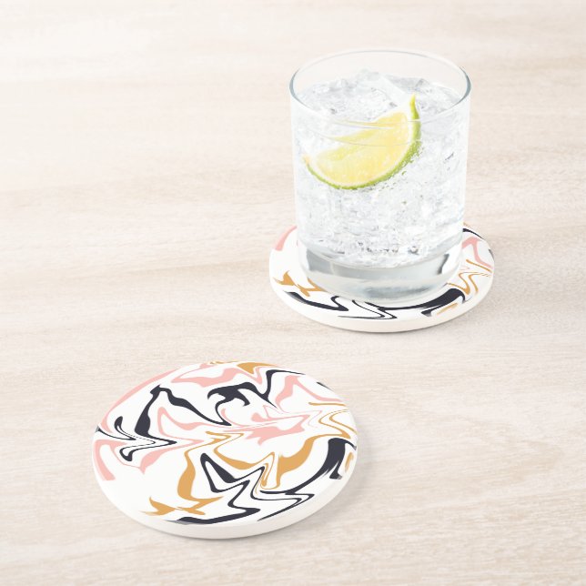 Abstract lines modern  coaster (Side)