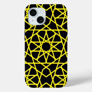 Abstract Lines Pattern Customizable iPhone 15 Case