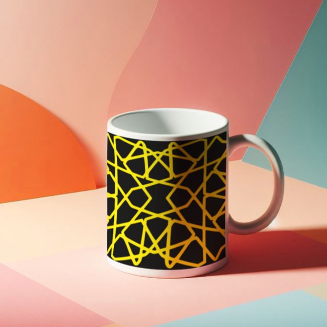 Abstract Lines Pattern Customizable Coffee Mug (Creator Uploaded)