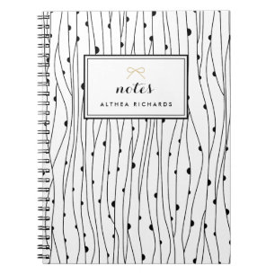 Abstract Lines Personalized Notebook