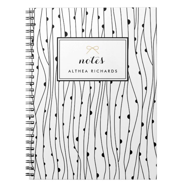Abstract Lines Personalized Notebook (Front)