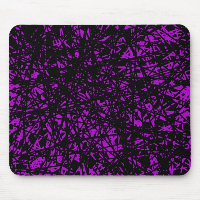 Abstract Lines - Purple Mouse Pad (Front)