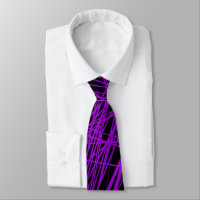 Abstract Lines - Purple on Black