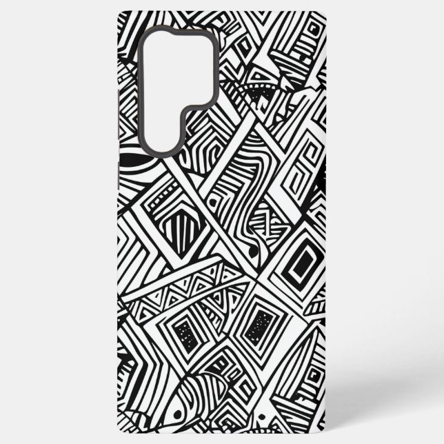 Abstract Lines Samsung Galaxy S22 Ultra Case (Back)