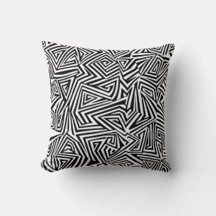 Abstract Lines Throw Pillow