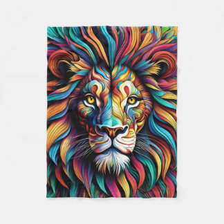 ABSTRACT LION BLANKET