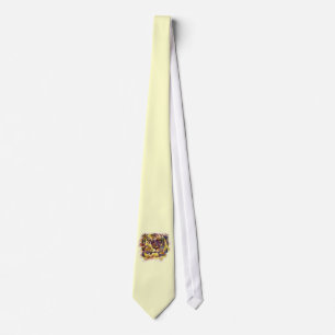 Abstract Lion Paintng Tie