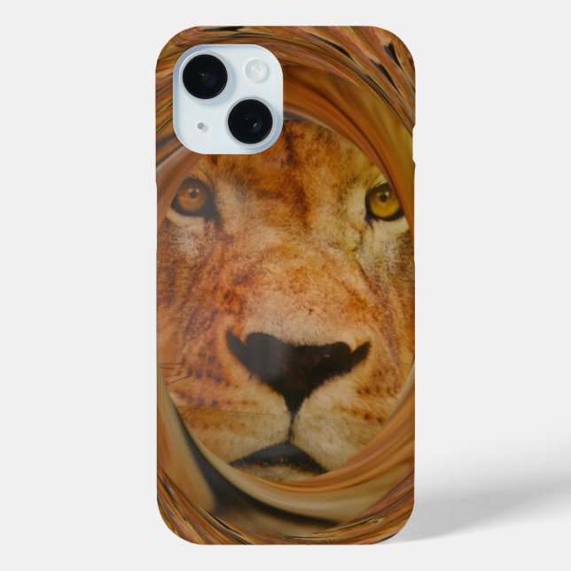 Abstract Lion Safari Art Print Case-Mate iPhone Case (Back)