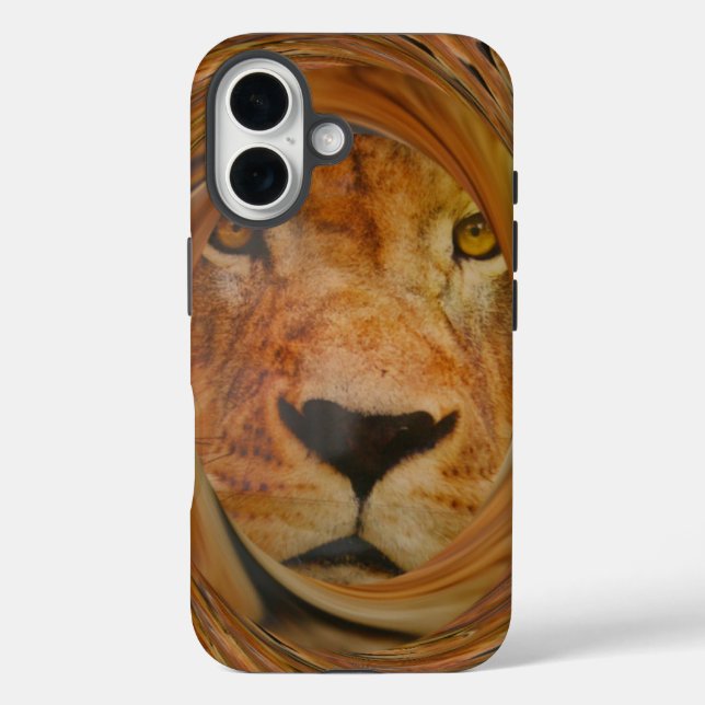 Abstract Lion Safari Art Print Case-Mate iPhone Case (Back)