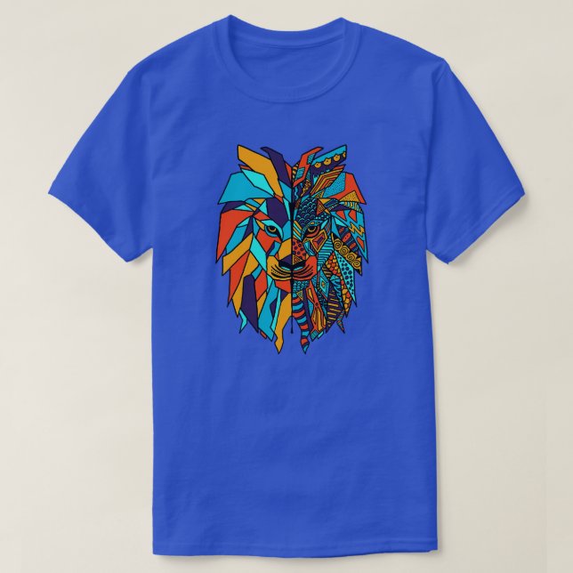 Abstract Lion T-Shirt (Design Front)