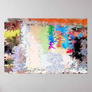 Abstract Liquid design Poster